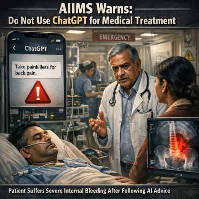 ChatGPT Medical Advice Leads to Internal Bleeding: AIIMS Doctors Issue Strong Warning