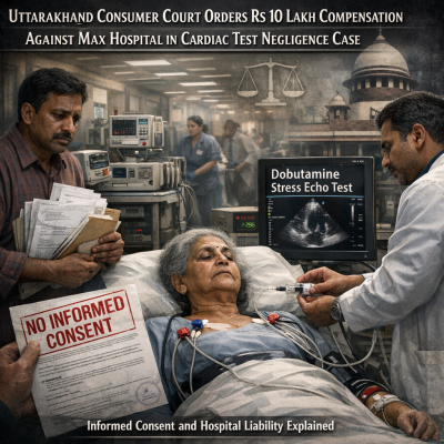 Uttarakhand Consumer Court Verdict: Max Hospital Ordered to Pay ₹10 Lakh for Lack of Informed Consent and Vicarious Liability