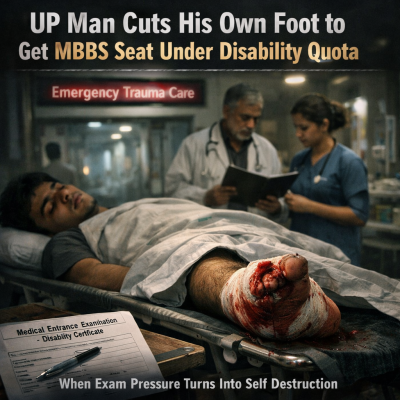 Man Cuts Off His Own Foot to Get MBBS Seat Under Disability Quota: A Shocking Case from UP