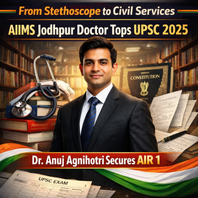 From Stethoscope to Civil Services: AIIMS Jodhpur Doctor Tops UPSC 2025