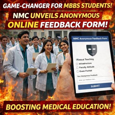Big News for MBBS Students! NMC Introduces Anonymous Online Feedback Form for Better Medical Education