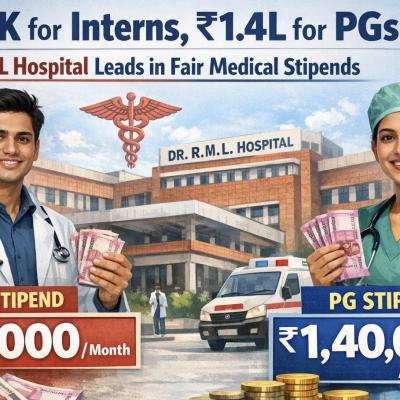 ₹30K for Interns, ₹1.4L for PGs: RML Hospital Leads in Fair Medical Stipends