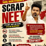Tamil Nadu CM Vijay Renews Demand to Scrap NEET After Exam Leak Controversy