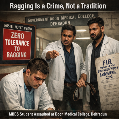 Doon Medical College Dehradun Ragging Case: MBBS Student Assaulted, FIR Under BNS 2023