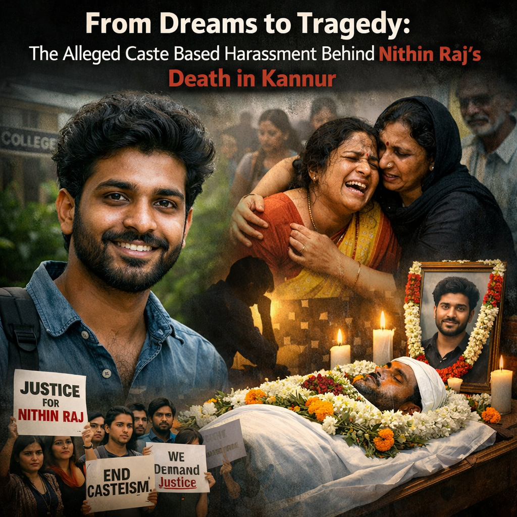 From Dreams to Tragedy: The Alleged Caste Based Harassment Behind Nithin Raj’s Death in Kannur