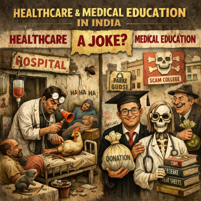 Healthcare system and Medical Education in India : A joke?