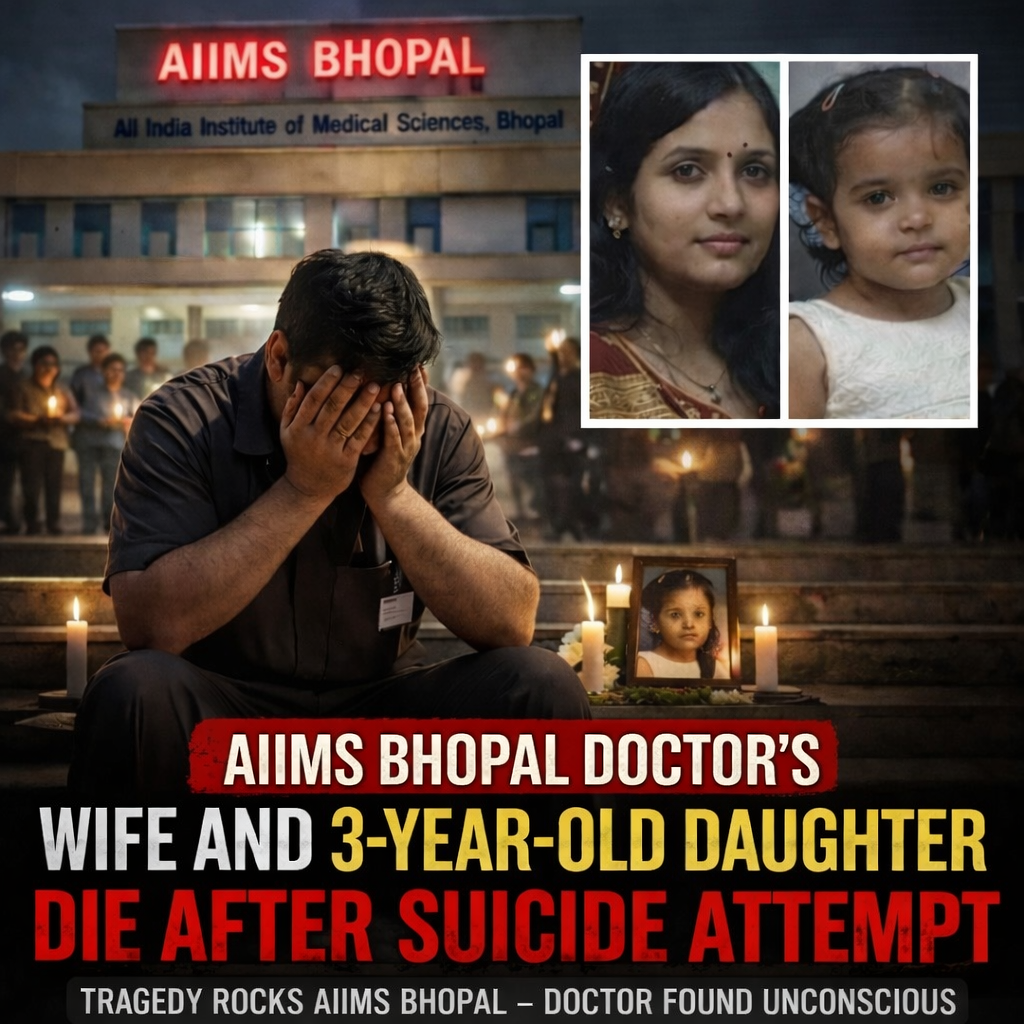 AIIMS Bhopal Doctor, Wife and 3 Year Old Daughter Die After Suicide Attempt
