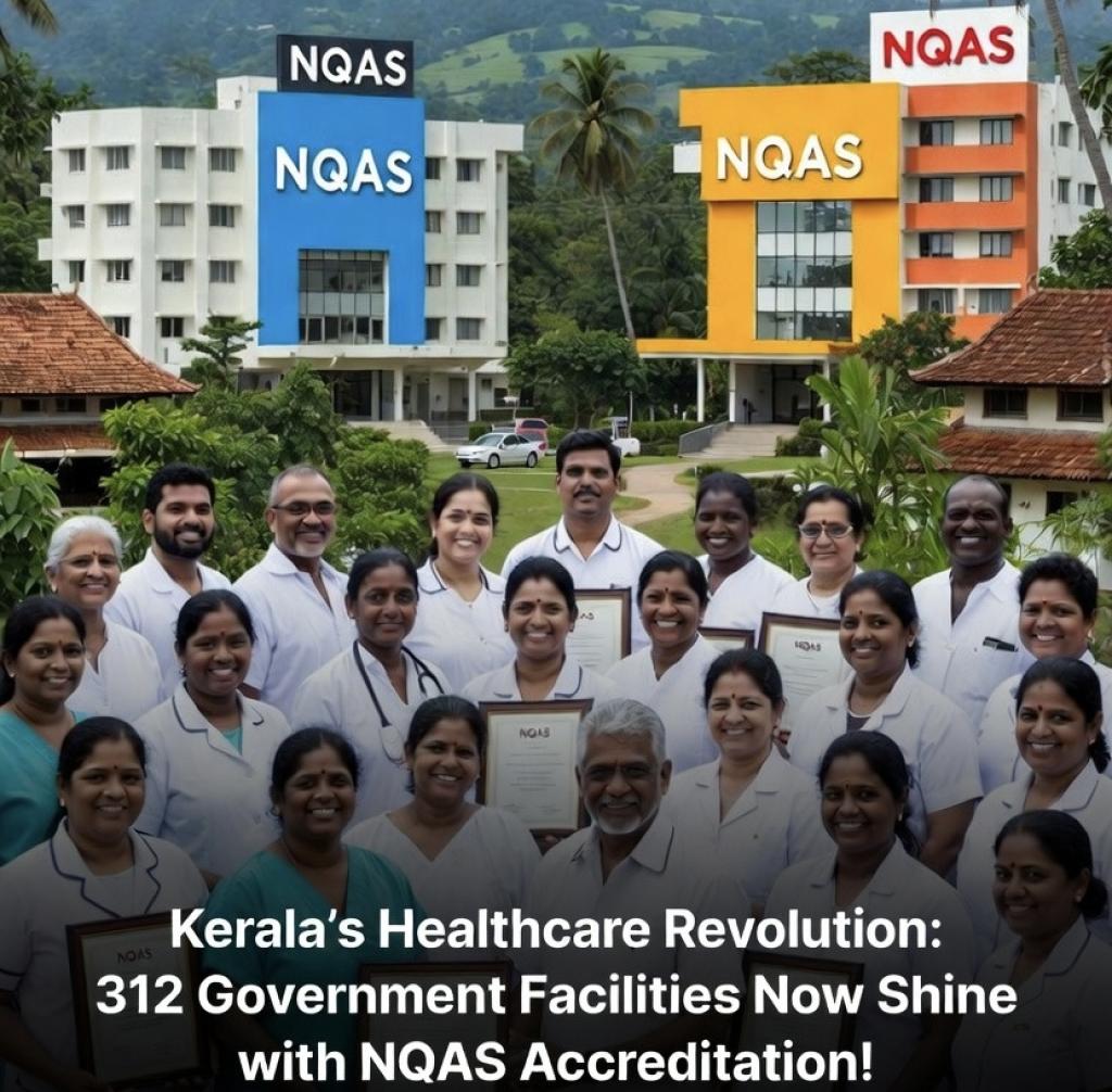 Kerala’s Healthcare Leap: 312 Government Institutions Achieve NQAS Accreditation