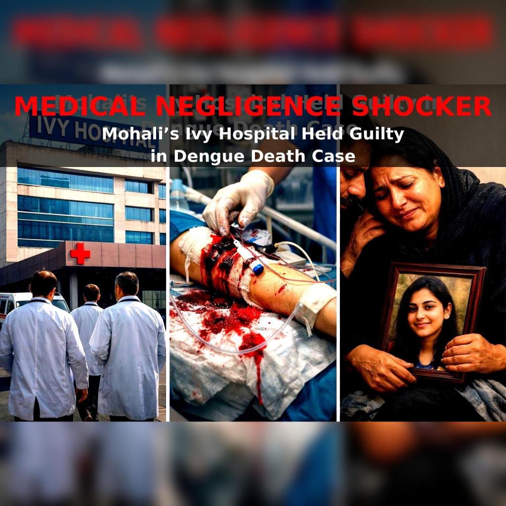 Justice for a Young Life Lost:Mohali’s Ivy Hospital Held Guilty in Dengue Death Case