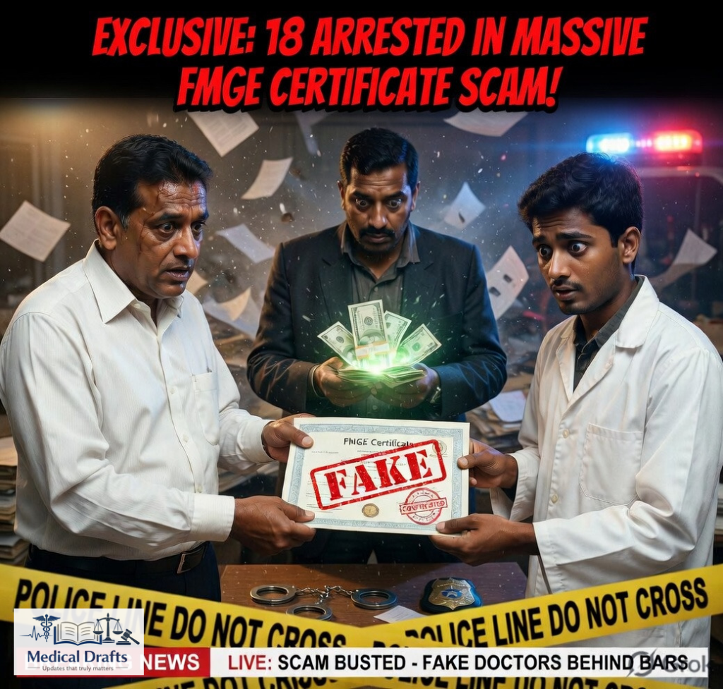 Rajasthan Fake Doctor Racket Exposed: 18 Arrested in Massive FMGE Certificate Scam