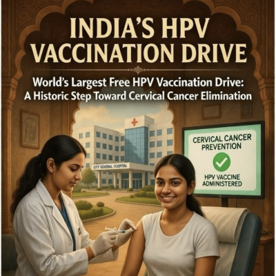 India Launches World’s Largest Free HPV Vaccination Drive: A Historic Step Toward Cervical Cancer Elimination